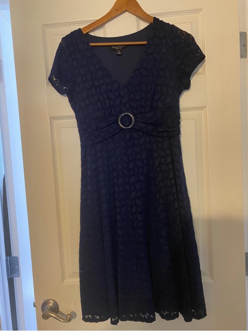 perceptions New York size 8 blue womens dress